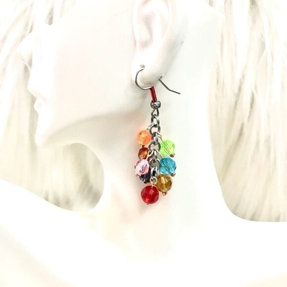 Jewelry - Multicolored Handmade beaded earrings